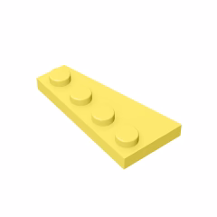 GOBRICKS GDS-549  Plate 4 x 2 Right - YWOBB
