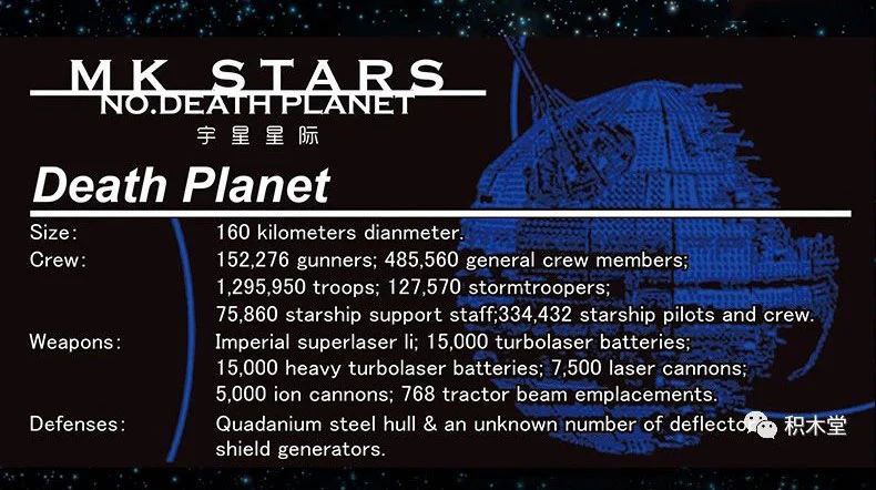 Mould King 21034 Death Star - YWOBB