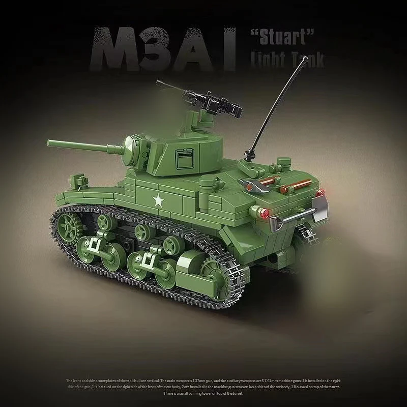 QuanGuan 100103 M3 Stuart Light Tank - YWOBB