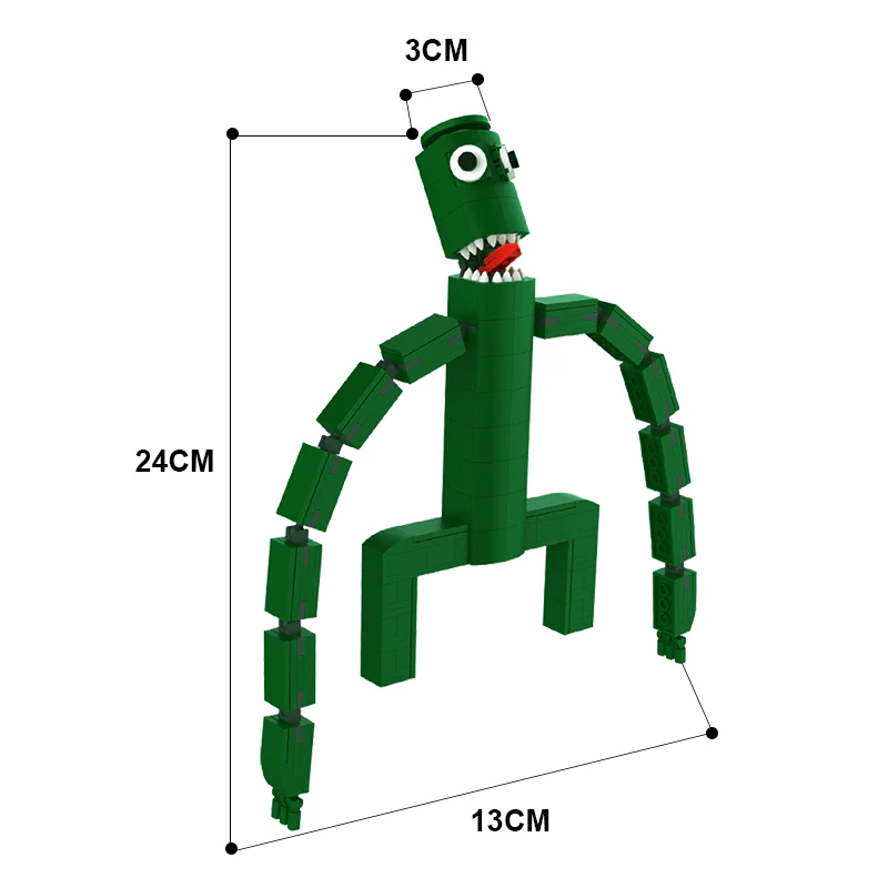 GOBRICKS MOC A0020 Rainbow Friends-Green - YWOBB