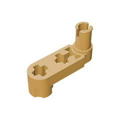 GOBRICKS GDS-966 Modified Crank / Pin 1 x 3 - Axle Holes - YWOBB