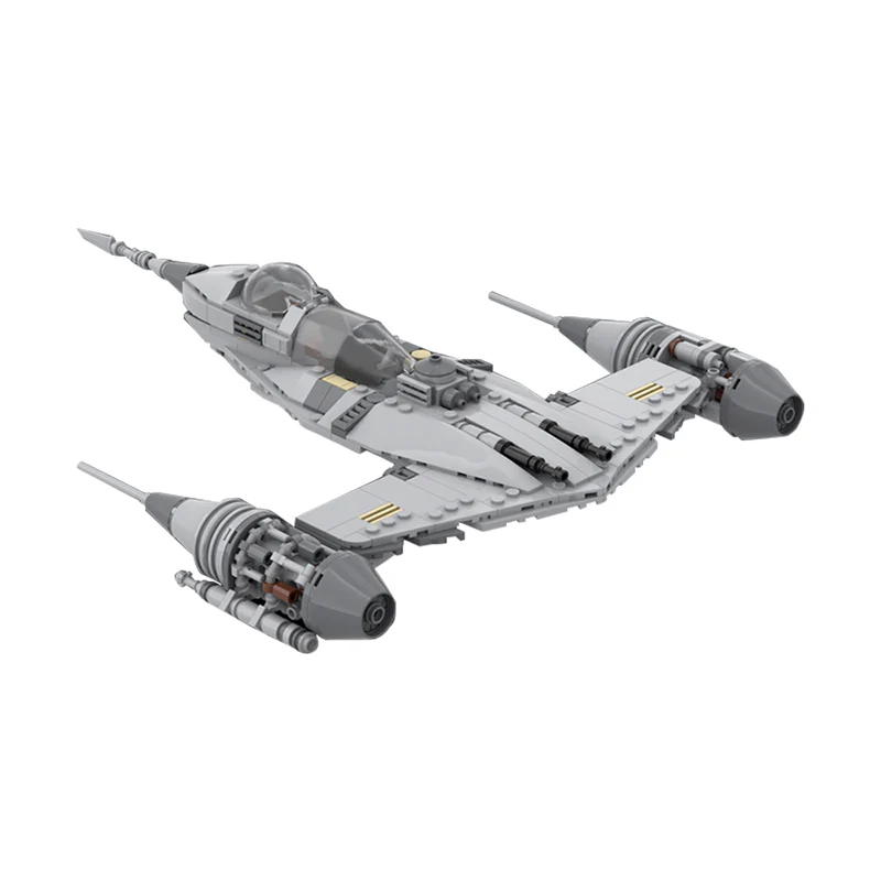 GOBRICKS MOC 99914 The Mandalorian n-1 fighter - YWOBB