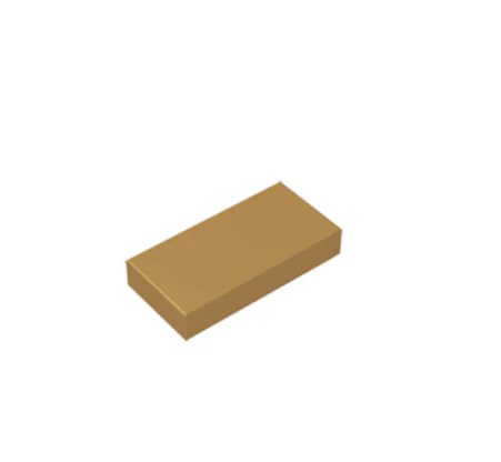 GOBRICKS GDS-566 Tile 1 x 2 - YWOBB