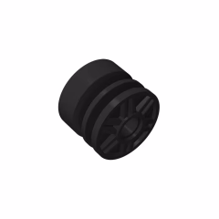 GOBRICKS GDS-1157 Wheel 18mm D. x 14mm with Pin Hole, Fake Bolts and Shallow Spokes - YWOBB