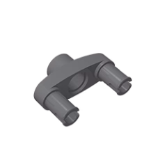GOBRICKS GDS-1035 Pin Connector 3L with 2 Pins and Center Hole - YWOBB