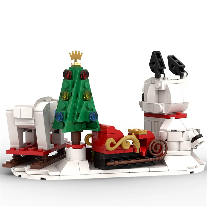 GOBRICKS MOC A1213 Christmas Sled - YWOBB