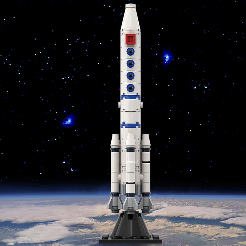 GOBRICKS MOC A0158 Long March rocket - YWOBB