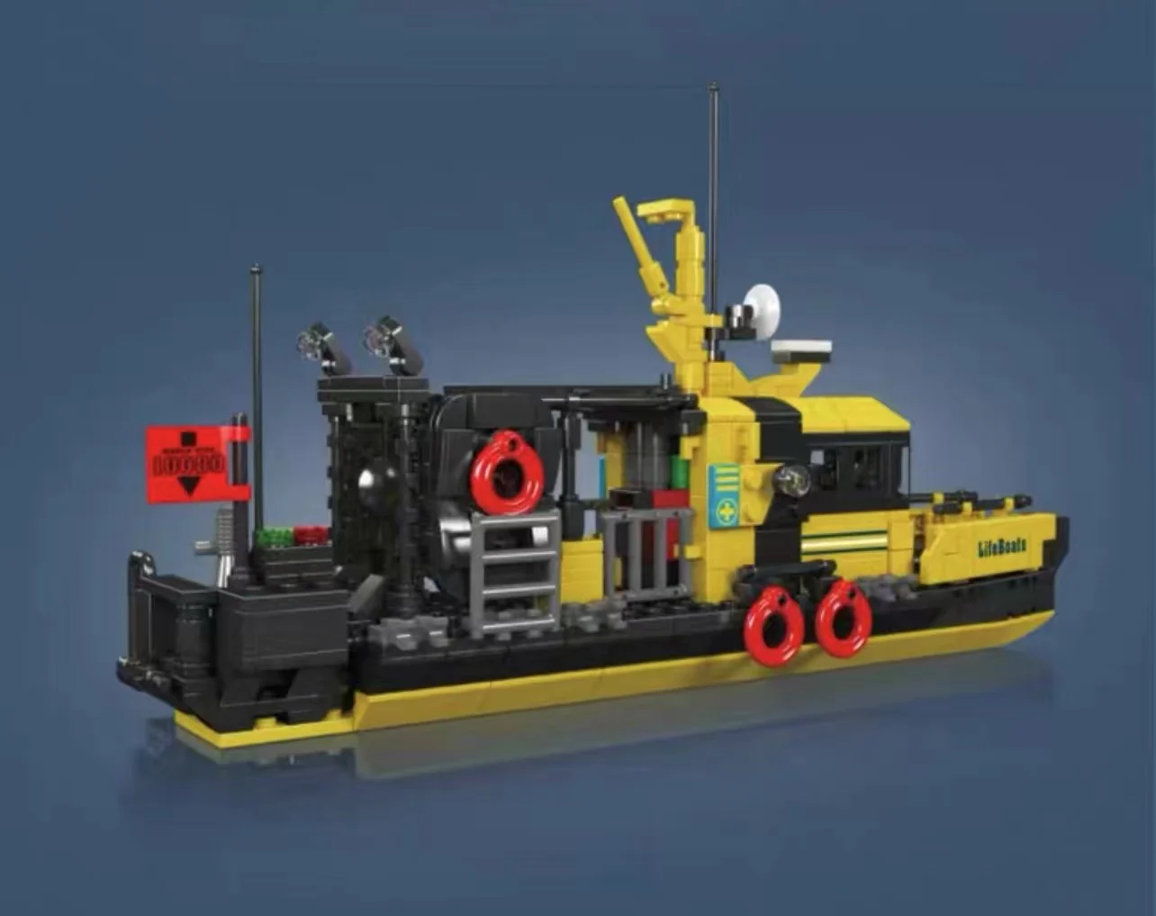 Mould King 10080 multi-purpose lifeboat - YWOBB