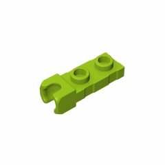 GOBRICKS GDS-851  Modified 1 x 2 with Small Tow Ball Socket on End - YWOBB