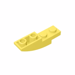GOBRICKS GDS-731  Curved 4 x 1 Inverted - YWOBB