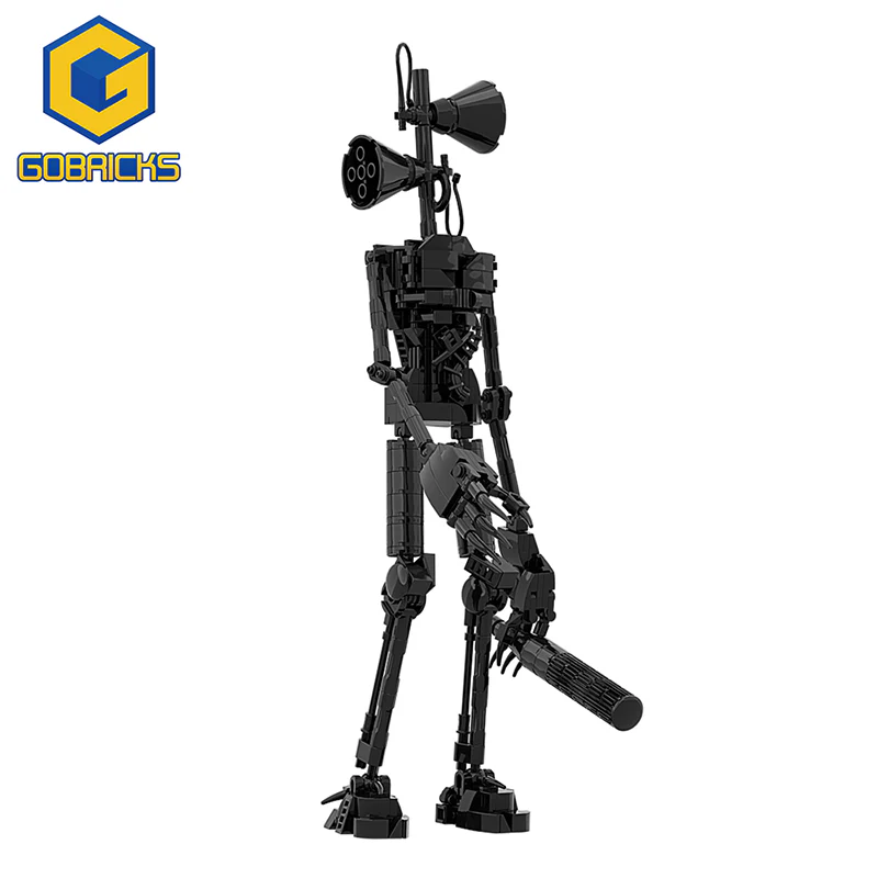 GOBRICKS MOC A0168Y02 Siren head-Black - YWOBB