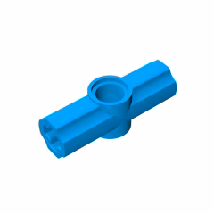 GOBRICKS GDS-917 Axle and Pin Connector Angled #2 - 180 degrees - YWOBB