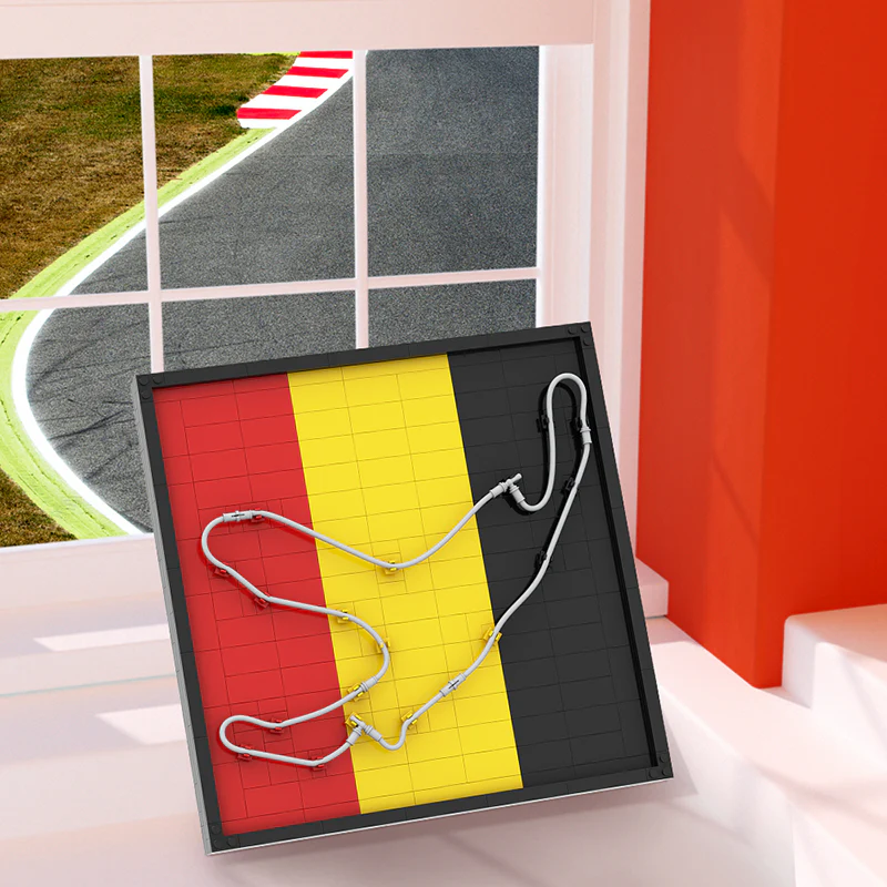 GOBRICKS MOC 92879 Spa Francorchamps Track map - YWOBB