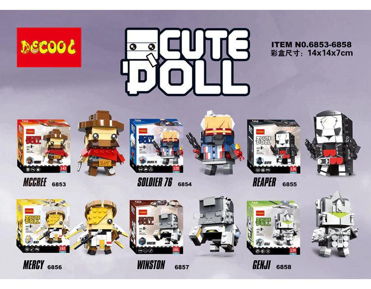 DECOOL 6847-6858 Overwatch Fighers - YWOBB
