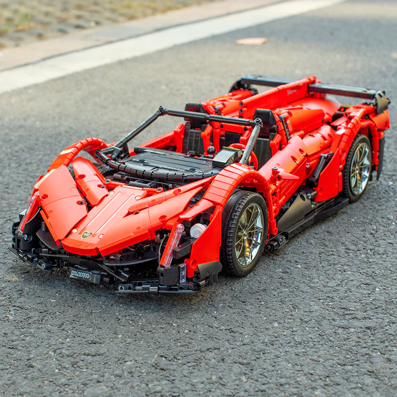 Mould King 13079 RC 1:8 Lamborghini Veneno with LED light kits - YWOBB
