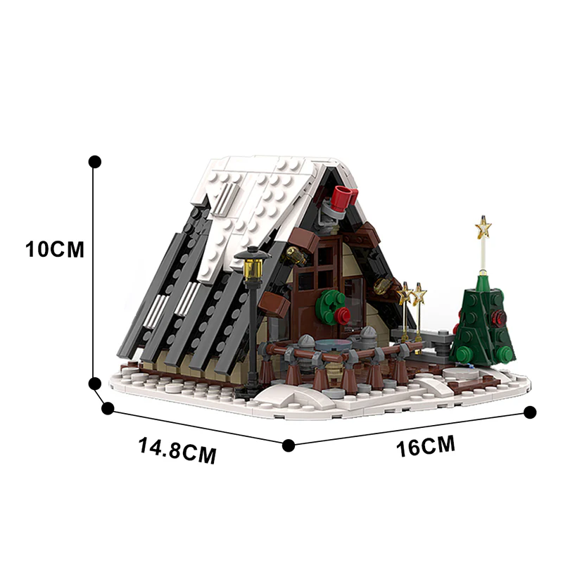 GOBRICKS MOC 59602 Winter Cottage - YWOBB