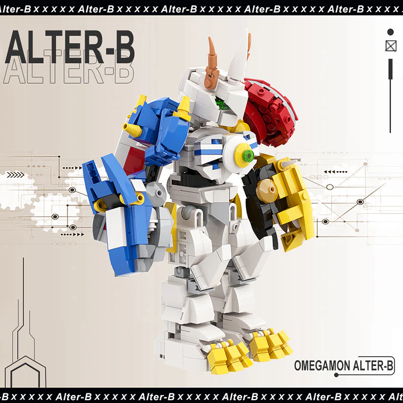 GOBRICKS MOC A0394 Omega beast - YWOBB