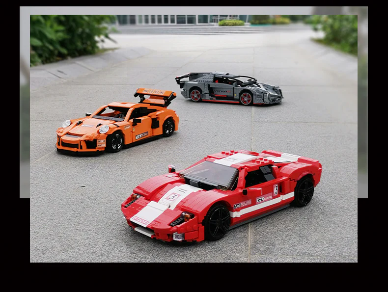 Mould King 10001/13110/13129 The Racing Cars - YWOBB