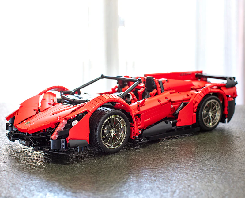Mould King 13079 RC 1:8 Lamborghini Veneno with LED light kits - YWOBB