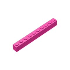 GOBRICKS GDS-537 Brick 1 x 10 - YWOBB