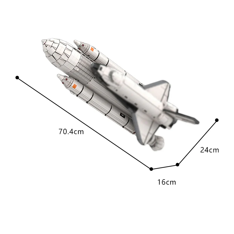 MOC 77033 NASA Space Shuttle (10283) - Columbia STS-1 External Fuel Tank & SRB Addons - YWOBB