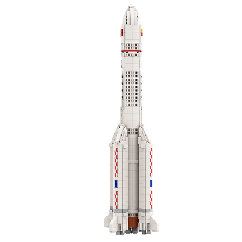 GOBRICKS MOC 94784 1:110 Long March 5 - YWOBB