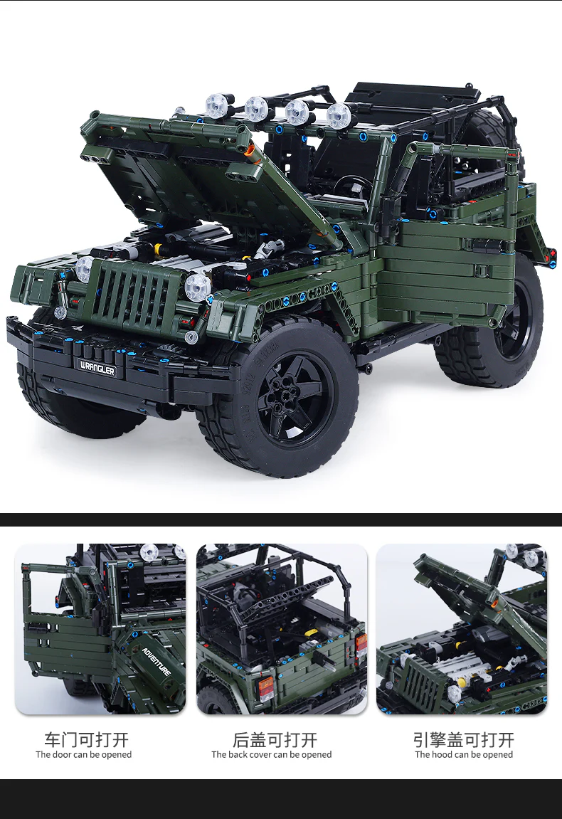 Mould King 13124 1:8 WRANGLER - YWOBB