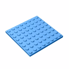 GOBRICKS GDS-528 Plate 8 x 8 - YWOBB