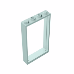 GOBRICKS GDS-874 Frame 1 x 4 x 6 with 2 Holes on Top and Bottom - YWOBB