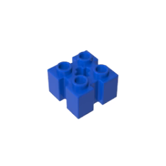 GOBRICKS GDS-90179 Modified 2 x 2 with Channels and Axle Hole - YWOBB