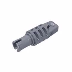 GOBRICKS GDS-1143 Hinge Cylinder 1 x 3 Locking with 1 Finger and Pin with Round Hole and Friction Ridges on Ends - YWOBB