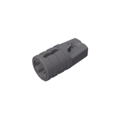 GOBRICKS GDS-1218 Hinge Cylinder 1 x 2 Locking with 1 Finger and Axle Hole on Ends with Slots - YWOBB