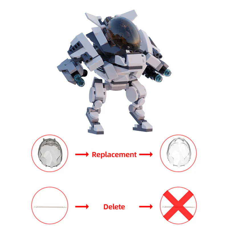 GOBRICKS MOC 29333 Centauri Mk II Tactical Combat Mech - YWOBB