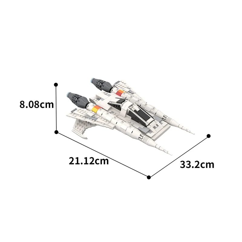 GOBRICKS MOC 48610 Space BUCK ROGERS Starfighter Ship - YWOBB