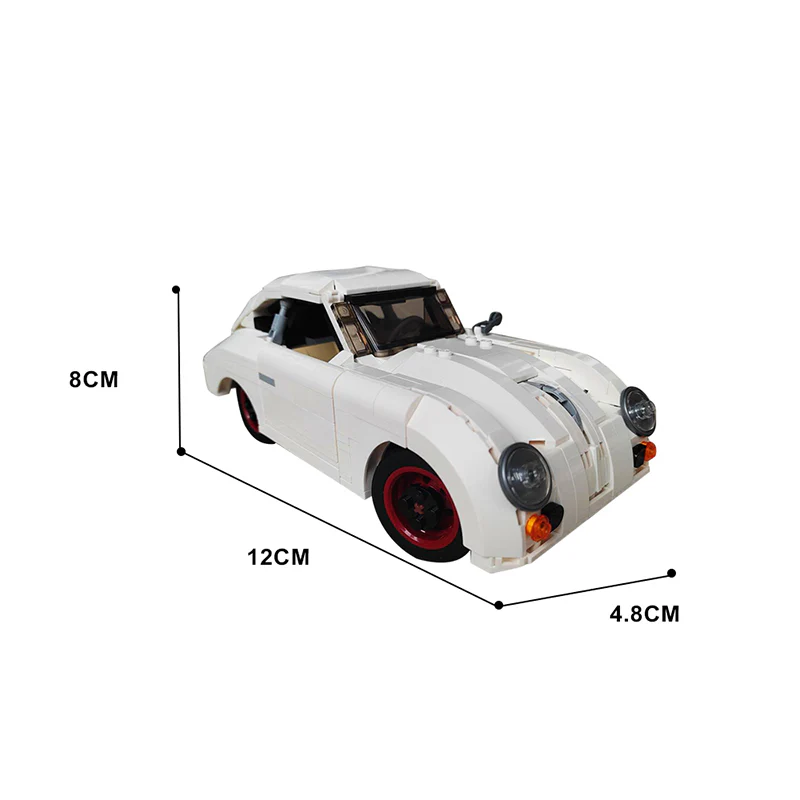 GOBRICKS MOC 130262 Porsche 356 - YWOBB