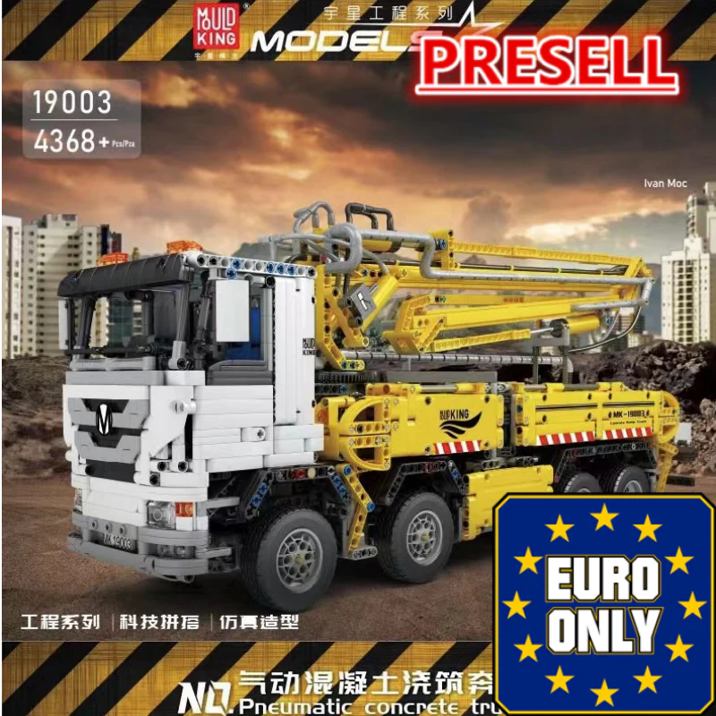 Mould King 19003 Truck with concrete pump OVP EU Warehouse Version - YWOBB