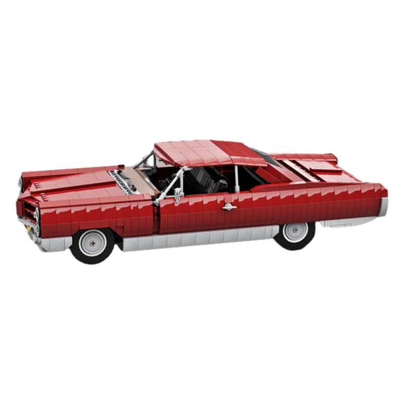 GOBRICKS MOC 159333 Pontiac Bonneville 1966 Dark Red - YWOBB