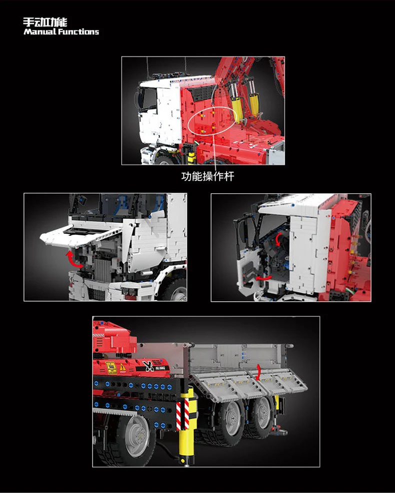 Mould King 19002 Pneumatic Crane Truck - YWOBB