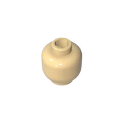 GOBRICKS GDS-1417 Minifigure Head (Plain) - YWOBB