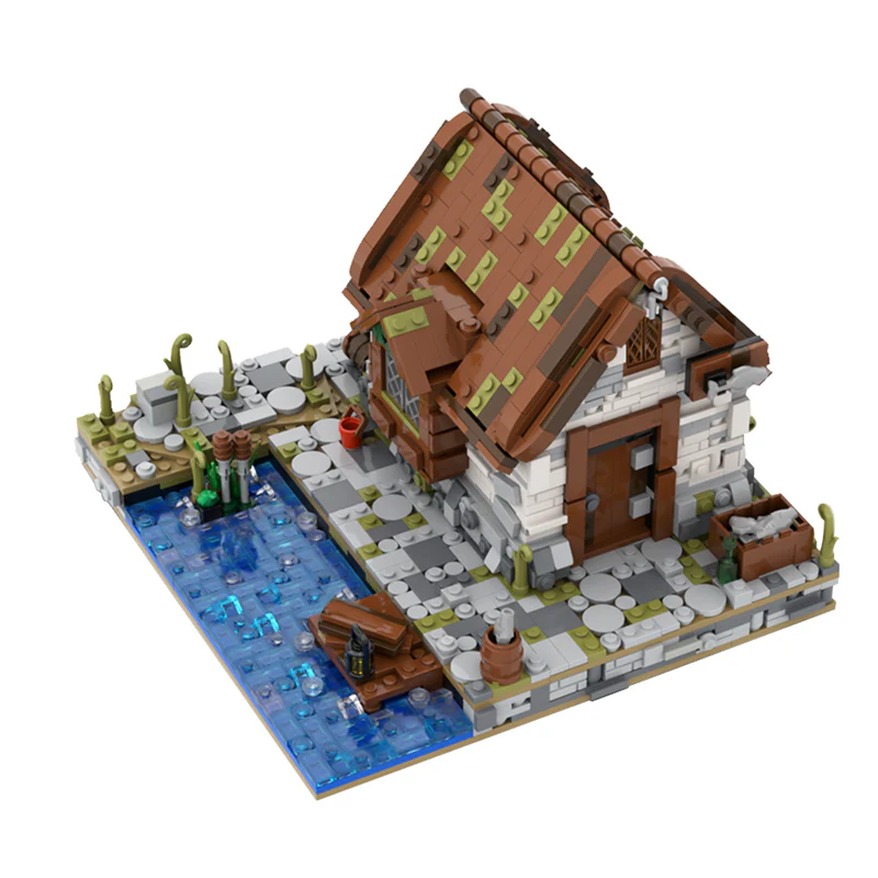 GOBRICKS MOC 136699 Fisherman's House - YWOBB