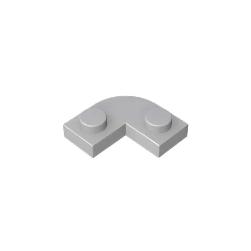 GOBRICKS GDS-90158 Plate Round Corner 2 x 2 with 1 x 1 Cutout - YWOBB