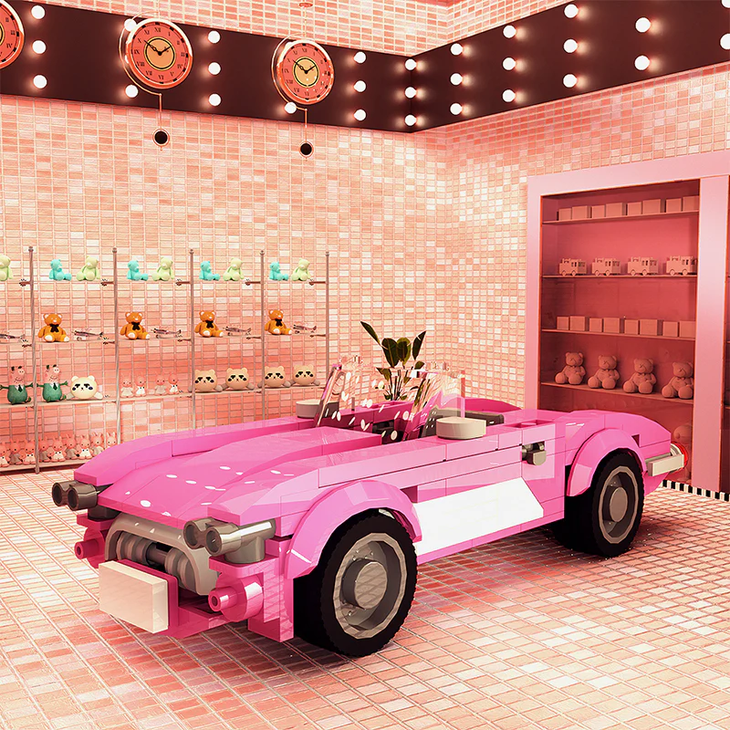 GOBRICKS MOC A1062 Barbie Chevy (Small) - YWOBB