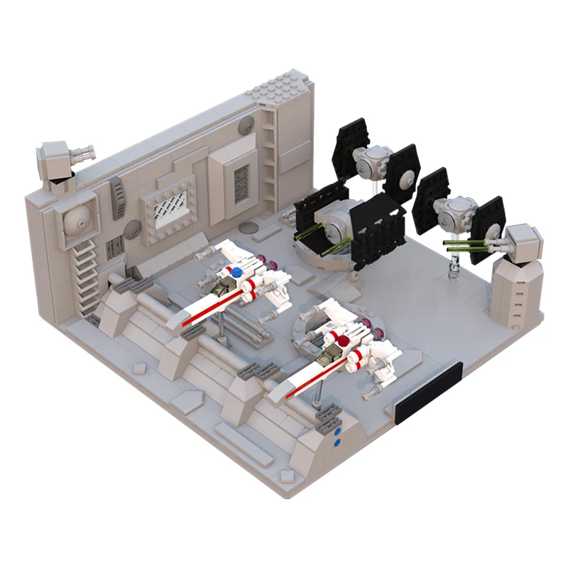 MOC 9741 Centi Scale Death Star Trench Run - YWOBB