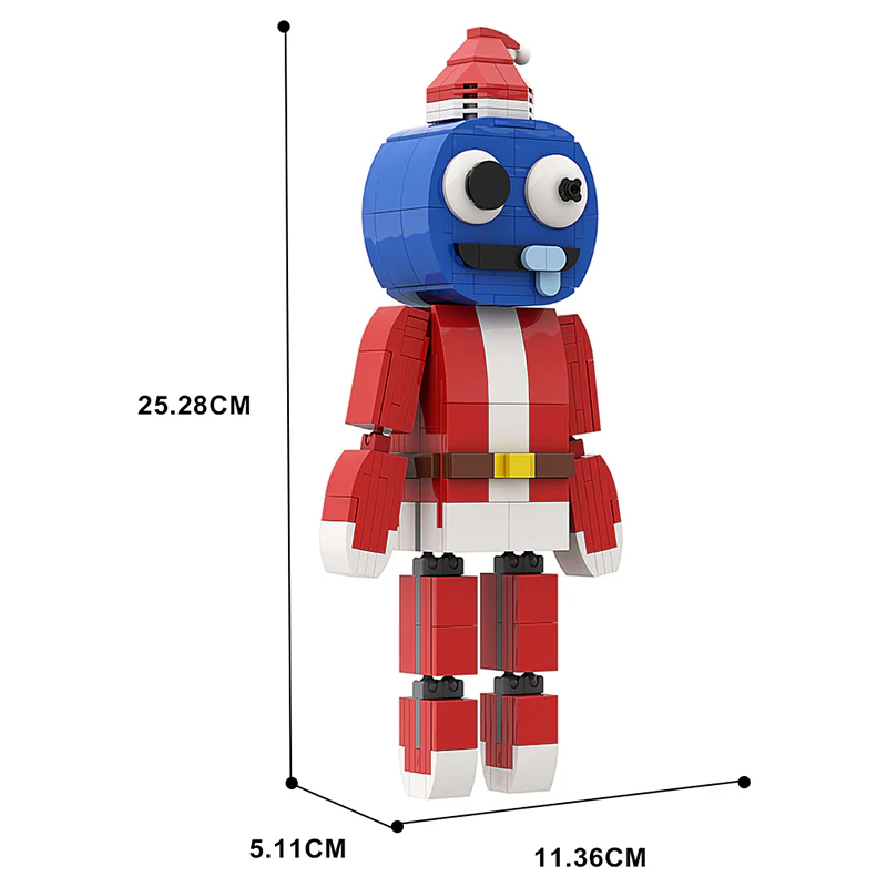 GOBRICKS MOC A0196 RainbowFriends Christmas style-Blue - YWOBB