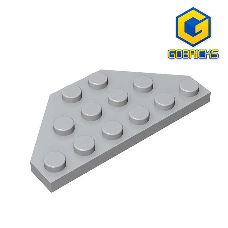 GOBRICKS GDS-703  Plate 3 x 6 Cut Corners - YWOBB