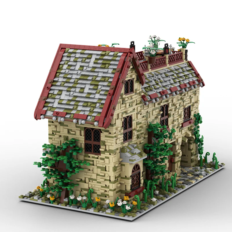 GOBRICKS MOC 135076 A house with an attic - YWOBB