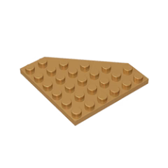 GOBRICKS GDS-702  Plate 6 x 6 Cut Corner - YWOBB