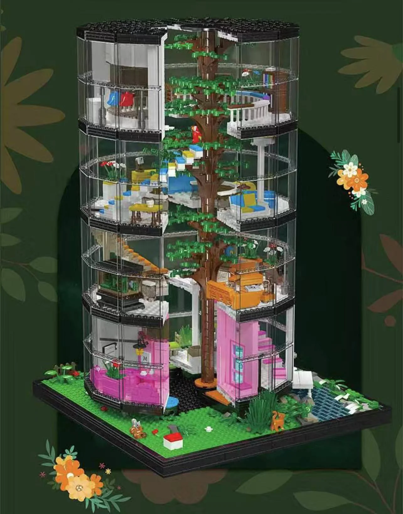 Mould King 16013 Transparent Tower - YWOBB