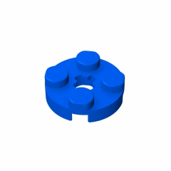 GOBRICKS GDS-609 Plate Round 2 x 2 with Axle Hole - YWOBB