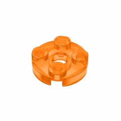 GOBRICKS GDS-609 Plate Round 2 x 2 with Axle Hole - YWOBB